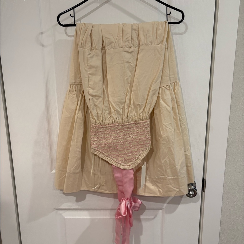 Pinkblush Pink & Cream Midi Dress - Picture 2 of 3